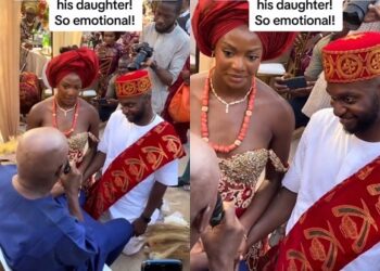 Daddy, This Is Not A Burial – Dad Told As He Cries While Blessing His Daughter on Her Traditional Wedding Day (Video)