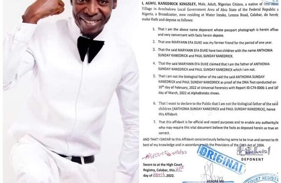 50% Of Families In Nigeria Are Fathering Other Men’s Children – Calabar OAP Says Two Years After DNA Revealed He Didn’t Father Two Kids With His Ex-Girlfriend