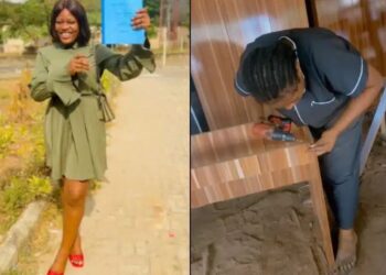 Nigerian Lady Dumps University Degree, Becomes Carpenter (Video)