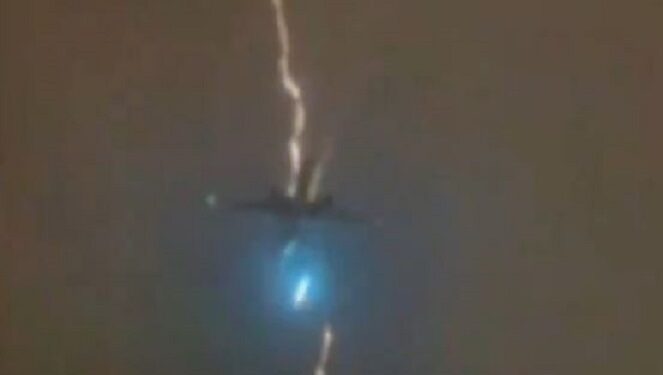 Watch The Moment Lightning Struck Air Canada Plane Seconds After Take-Off (Video)