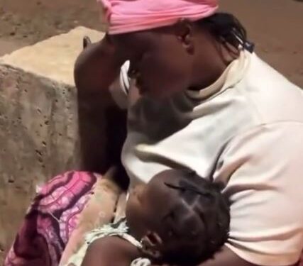 Man Enraged After Woman He Allegedly Moved Into A Fully Furnished House With Her Two Children Returns To The Streets To Beg (Video)