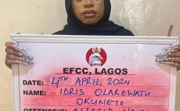 EFCC Arrests Bobrisky, Releases Mugshot, Grills Him For Naira Abuse