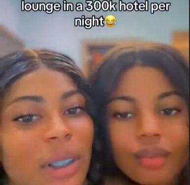 Two Nigerian Ladies Share Video Of Them Raiding A N300k Per Night Hotel Room They Were Lodged In