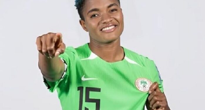 I No Fit Argue, I Don Start To Dey Learn Am – Super Falcons Star, Ajibade, Plays New National Anthem (Video)