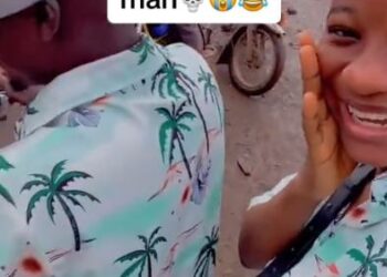 “What Other Sign Do You Need?” – Nigerians React As A Lady Was Surprised After Her Bike Man Turns Up In Matching Clothes (Video)