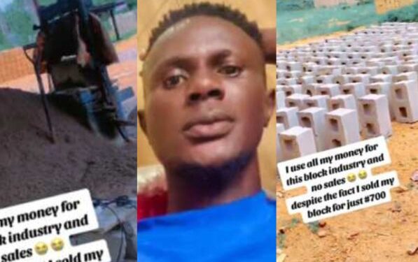 I Used All My Money For This Block Industry And No Sales – Man Cries Out (Video)