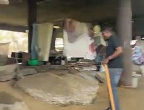 Again, Lagos State Government Uncovers Another Under-bridge ‘Apartments’ In Ikoyi (Video)