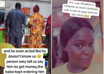 Lady Catches Her Father With Sidechic After Visiting Restaurant with Her Mother