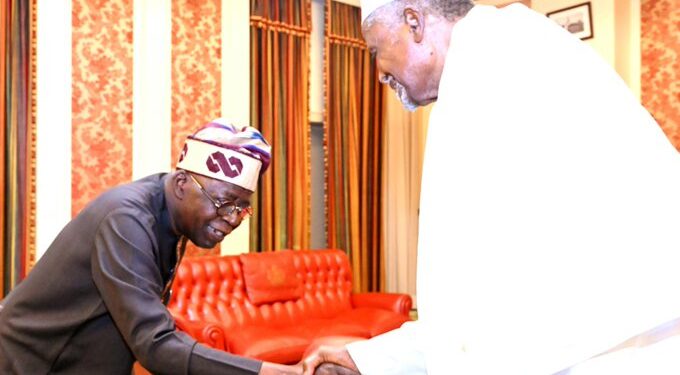 Nigerians React As Tinubu Is Pictured Bowing To Greet Kano-based Billionaire, Aminu Dantata