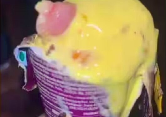 Man Finds Human Finger Inside The Ice Cream He Was Eating (Video)