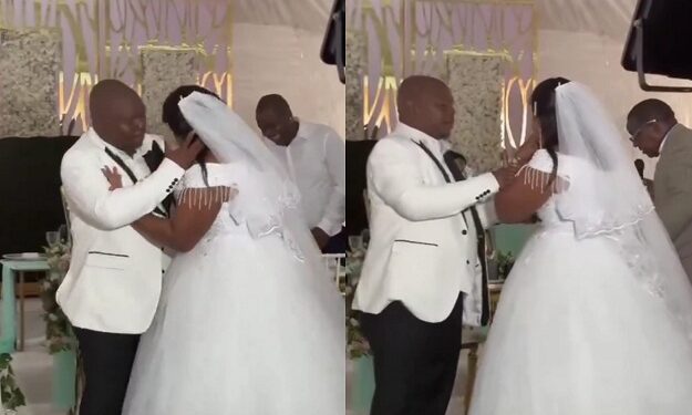Bride Causes A Scene As She Refuses To Kiss Groom On Their Wedding Day (Video)