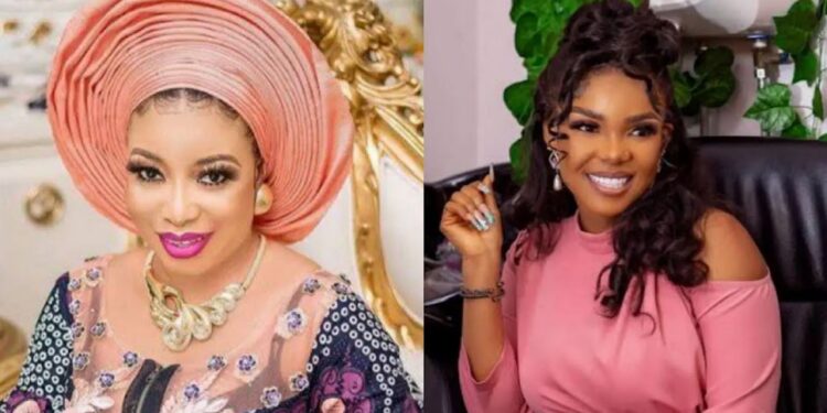 Nigerian Actresses, Liz Anjorin And Iyabo Ojo Reconcile (Video)