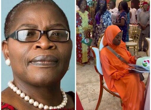 Oby Ezekwesili Reacts To Video Of Activist Aisha Yesufu Sitting While The New National Anthem Was Being Sung At An Event