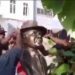 Rivers Crisis: Protesting Youths Pull Down Wike’s Statue (Video)
