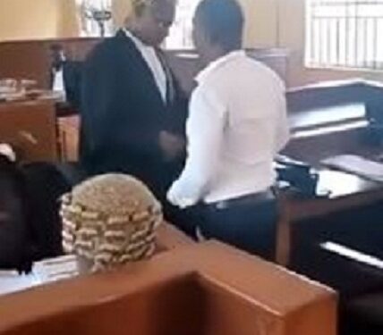 Watch The Moment A Suspected Fake Lawyer Was Arrested Inside A Sitting Court Room In Anambra (Video)