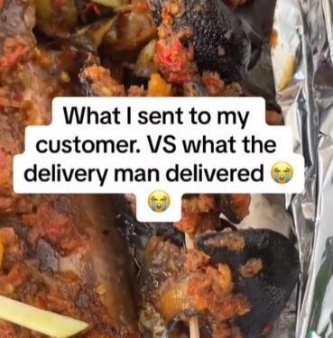 Food Vendor Cries Out After Delivery Man Ate The Food She Sent Out To A Customer (Video)