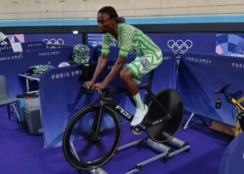 Nigerian Cyclist, Ese Ukpeseraye Thanks Germany For Borrowing Her Bicycle At 2024 Olympics
