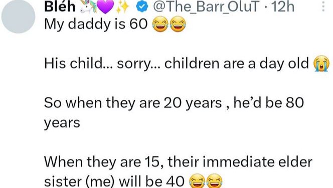 Wetin Be This? – Nigerian Lawyer Says As She Reveals Her 60-Year-Old Dad Just Welcomed Twins
