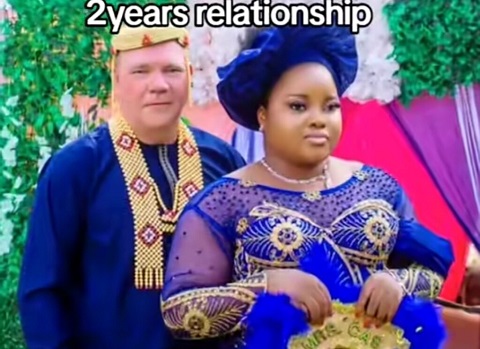 White Man Travels From Netherlands to Nigeria to Marry His Online Girlfriend (Video)