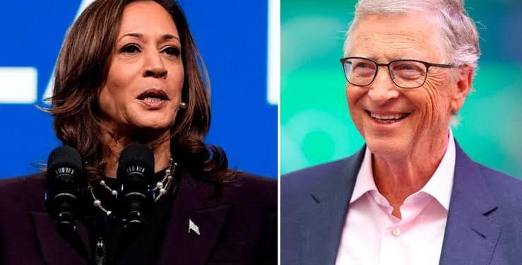 Bill Gates Donates $50million To Kamala Harris Presidential Campaign
