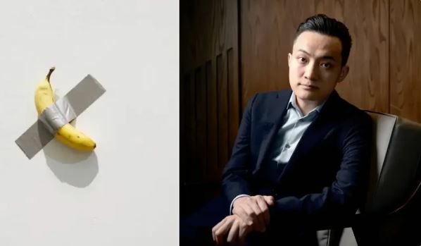 Crypto Mogul Justin Sun Pays $6.2m to Purchase ‘World’s Most Expensive Banana’ (Photo)