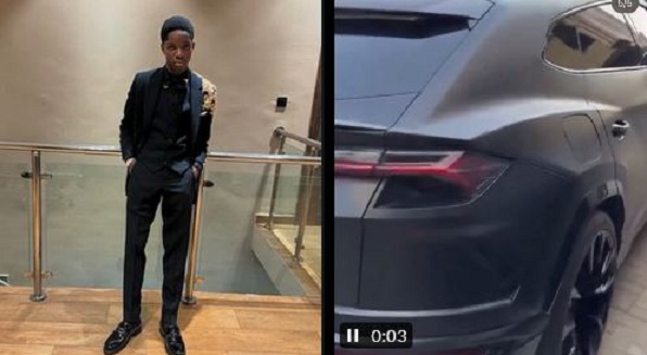 Wizkid’s Son, Boluwatife Arrives School Prom In A Lamborghini (Video)