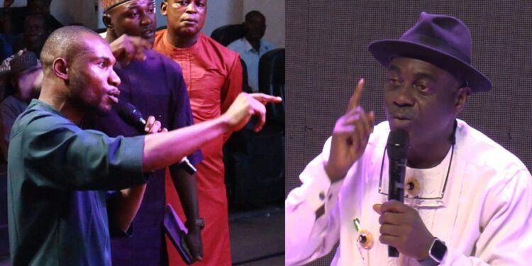 Bayelsa Youths Confront Fred Agbedi Who Has Spent 32 Years In Office (Video)