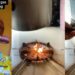 Lady Cooks With Broomsticks After Running Out Of Gas (Video)