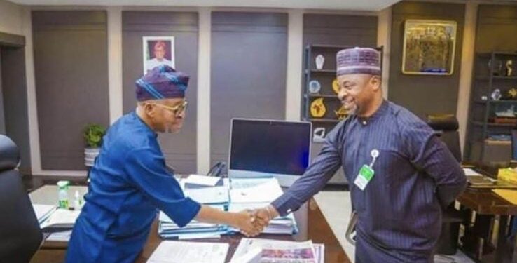 MC Oluomo Leads NURTW Delegation To Meet Minister of Marine and Blue Economy, Adegboyega Oyetola (Photos)