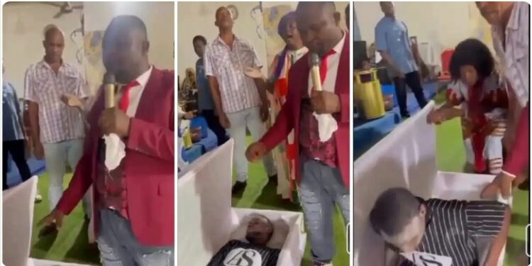 Nigerian Pastor Goes Viral For Allegedly Resurrecting Dead Man (Watch Video)