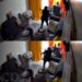 CCTV Captures Moment A Dance Between A Kenyan Couple And Their Children Turns Violent As Wife Pulls Kn!fe And Attacks Husband (Video)