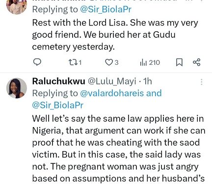 Pregnant Woman Sets Husband’s Female Friend Ablaze In Abuja After Suspecting Her Of Being His Side Chic