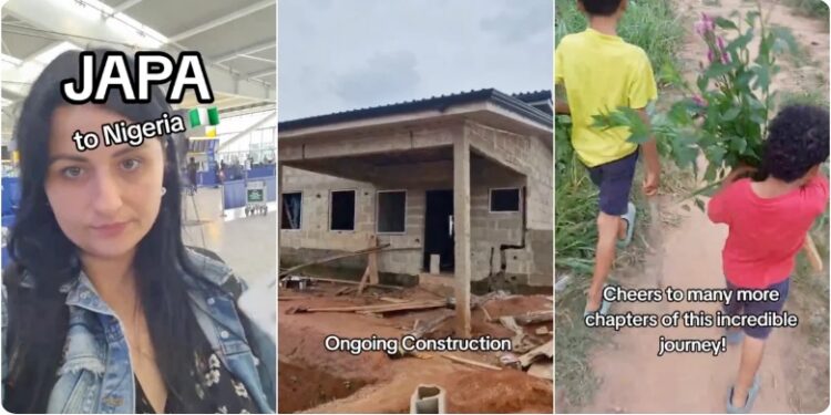 Oyinbo Woman Japa, Relocates from UK to Nigeria, Gives Reason (Video)