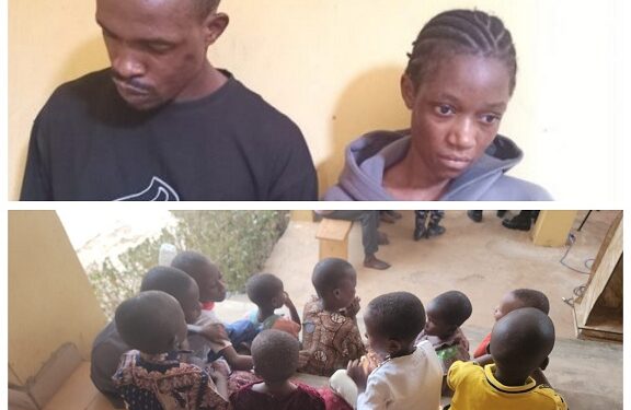 Ondo Police Arrest Couple And One Other For Child Theft, Recover 14 Children (Photos)