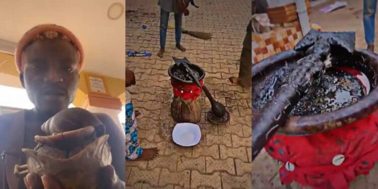 “Some Women Still Dey Open Their Legs For This Guy, Na Wa O.” – Nigerians Blast Portable As He Showcases Charm, Chants Incantations In Viral Video (Watch)