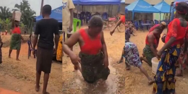 Woman Forced To Bathe With Water Used On Late Husband’s Corpse To Prove She Didn’t Kill Him (Video)