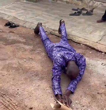 Excited Father Rolls on Floor After Daughter Bought Him Car After 30 Years of Being a Bikeman (Video)