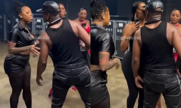 Singer Neyo Causes A Stir After He Was Filmed Kissing His Three Girlfriends Backstage (Video)