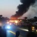 Petrol Tanker Explosion At Karu Bridge Razes Over 30 Vehicles (Video)