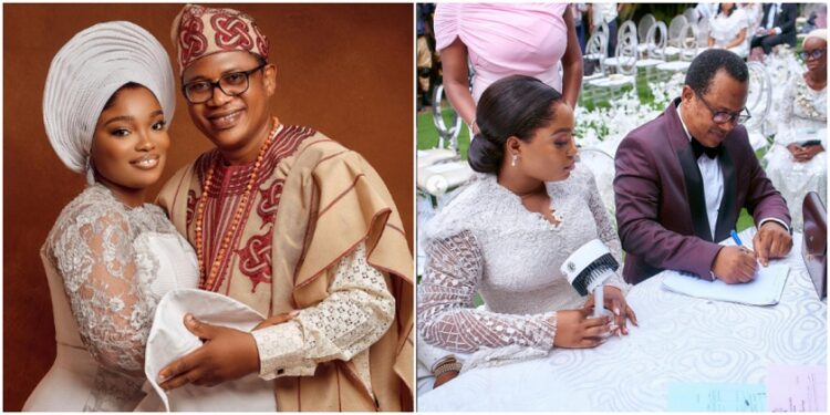 Tope Alabi’s Daughter Shuns Biological Father, Appreciates Step Dad After Secret Wedding With Fiance