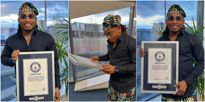 Ijebu-Ode Tailor Breaks Guinness World Records For Longest Sewing Marathon (Photos)
