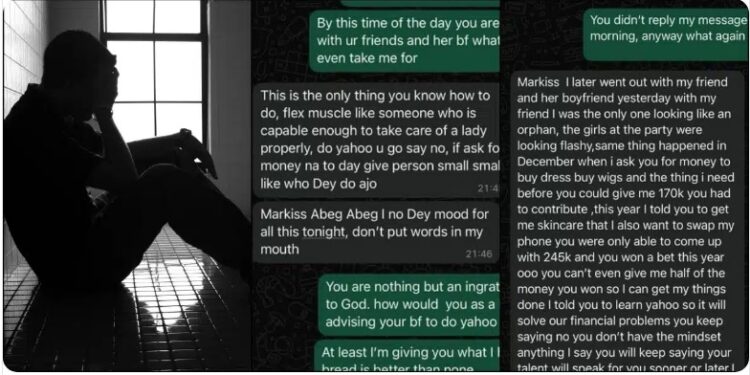 Man Shares Chat With Lady Who Dumped Him Over Refusal To Do Yahoo