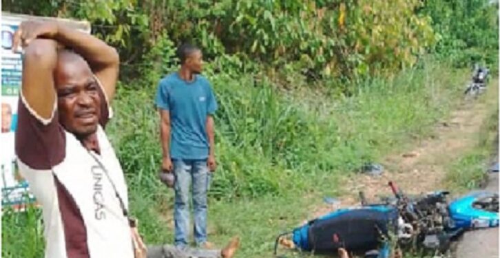 Two Men Killed As Stray Cow Runs Out Of Bush And Crashes Into Motorcycle in Ondo (Photos)