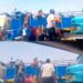 Angry Youths Hijacked And Looted A Trailer Conveying Cartons Of Food Items Branded “Seyi Tinubu” (Video)