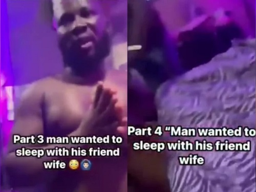 Man Caught Red-Handed Trying To Sleep With His Friend’s Wife (Video)