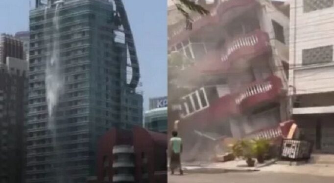 Thailand Earthquake: Watch How High-Rise Buildings Collapsed With People Inside (Video)