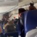 Watch The Moment Female Flight Passenger Strips N@ked, Runs Down The Aisle For 25 Minutes (Video)