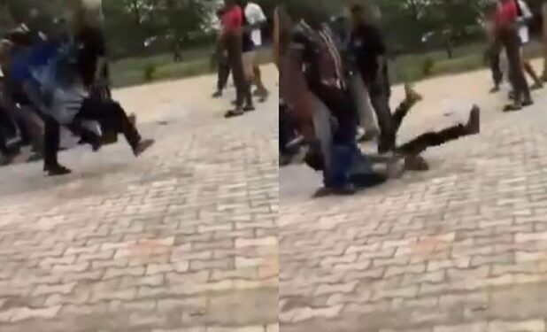 Federal Polytechnic Nekede Lecturer Assaults Student For Not Following Instructions (Video)