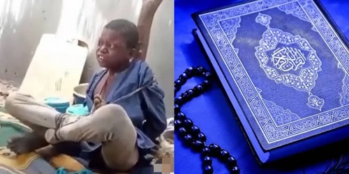 Little Boy Tied to a Tree And Flogged For Failing Quran Recitation (Video)