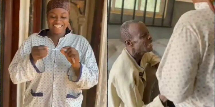 Tears Of Joy As Aged Man Learns He’s Expecting First Child With Wife (Video)